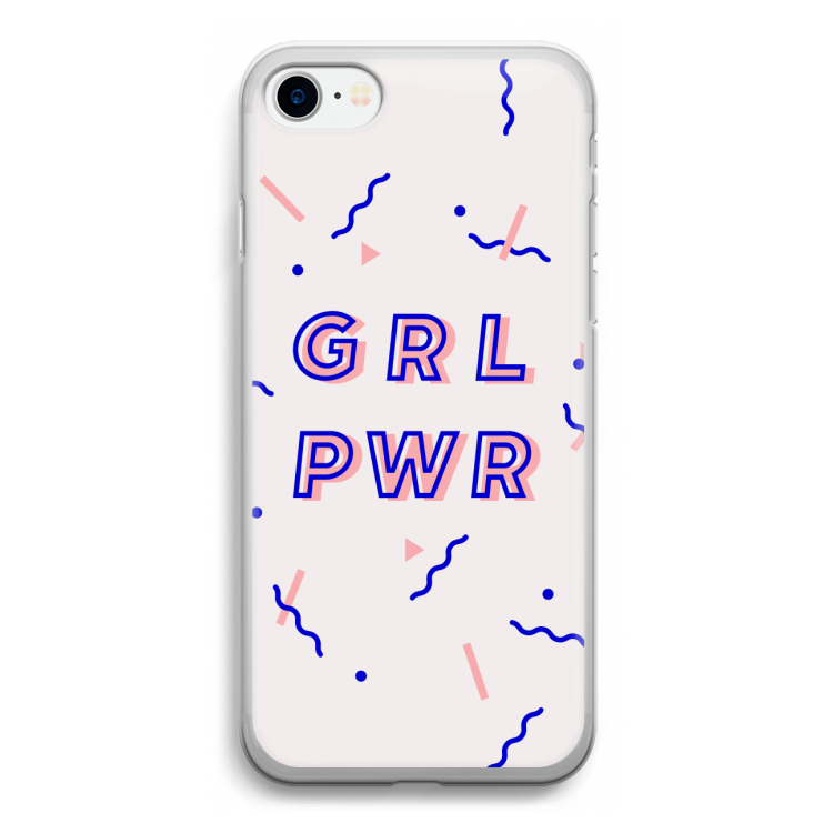 GRL PWR: iPhone SE 2020 Transparant Hoesje