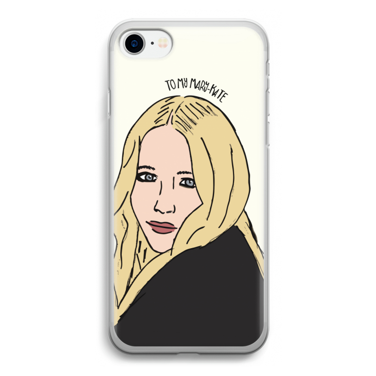 Mary Kate: iPhone SE 2020 Transparant Hoesje