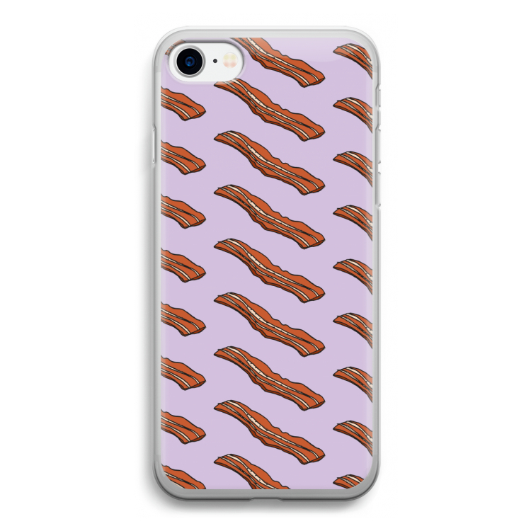 Bacon to my eggs #2: iPhone SE 2020 Transparant Hoesje