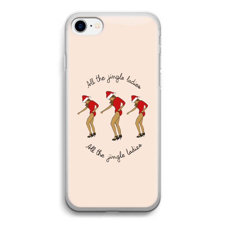 Jingle Ladies: iPhone SE 2020 Transparant Hoesje