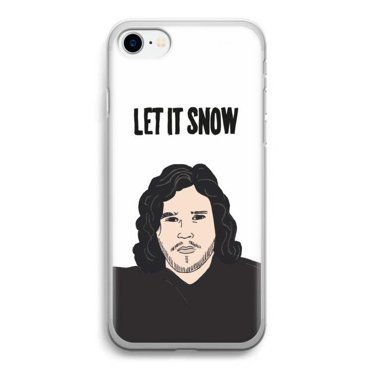 Let It Snow: iPhone SE 2020 Transparant Hoesje