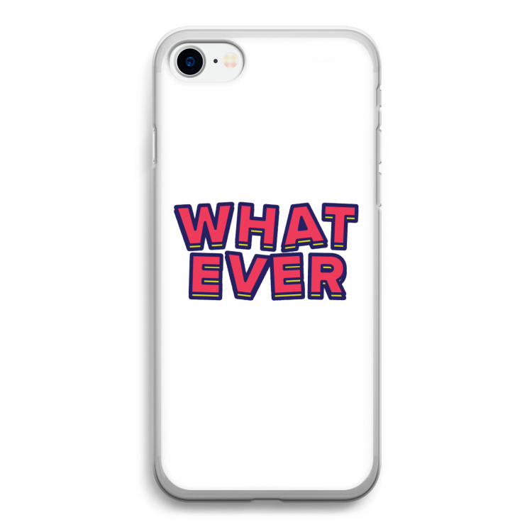 Whatever: iPhone SE 2020 Transparant Hoesje