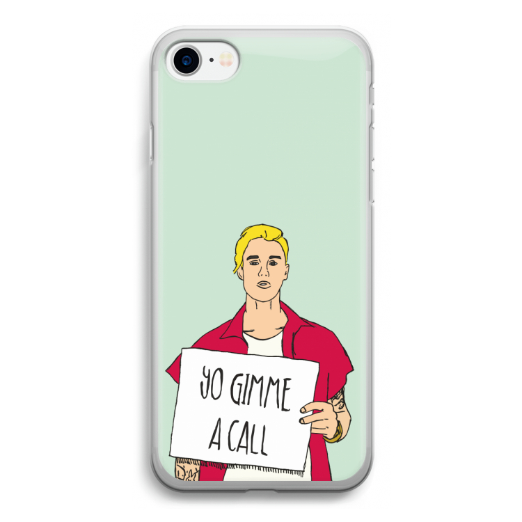 Gimme a call: iPhone SE 2020 Transparant Hoesje