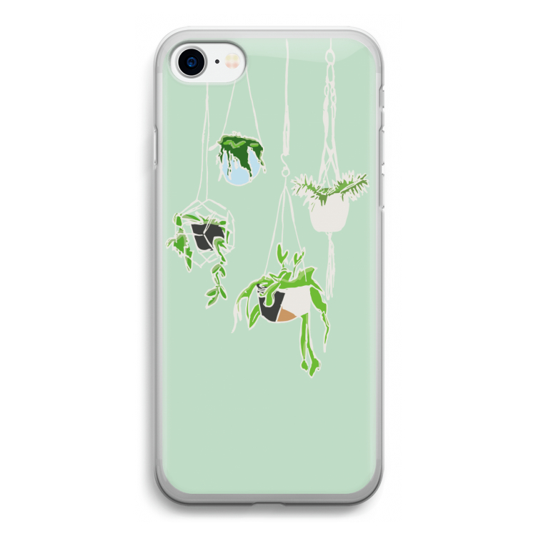 Hang In There: iPhone SE 2020 Transparant Hoesje