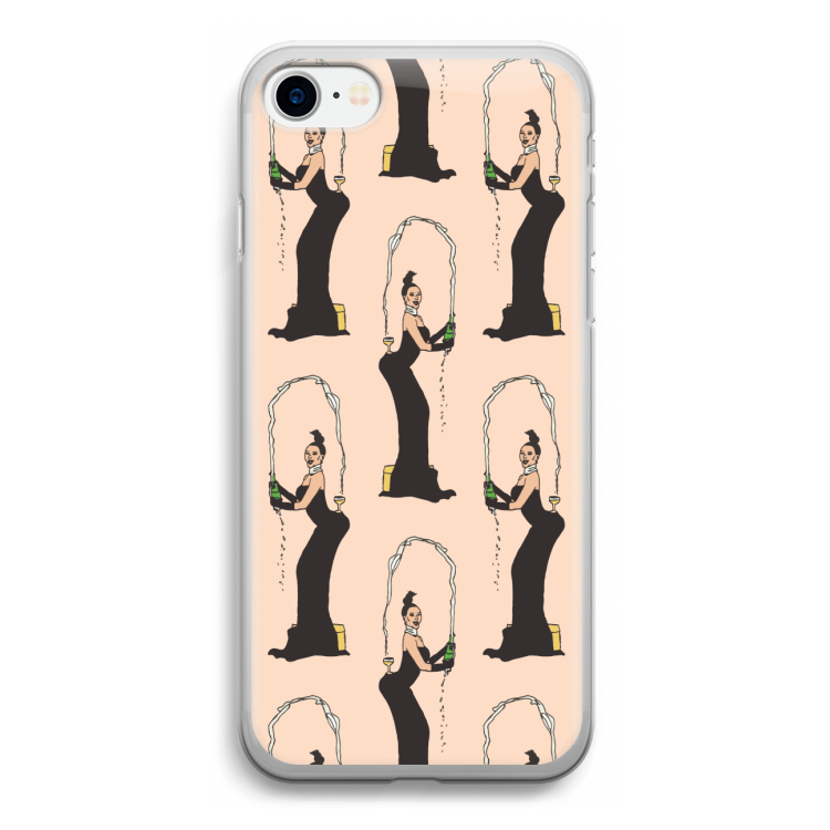 Pop Some Kim: iPhone SE 2020 Transparant Hoesje