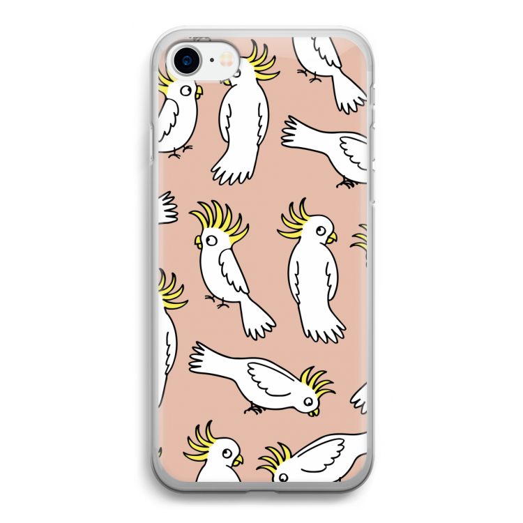 Papegaai: iPhone SE 2020 Transparant Hoesje