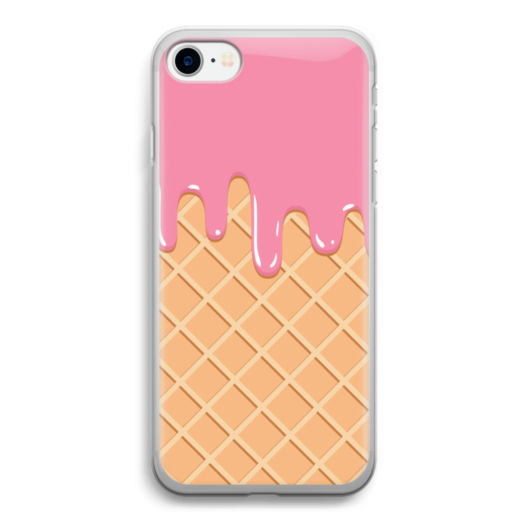 Ice cream: iPhone SE 2020 Transparant Hoesje