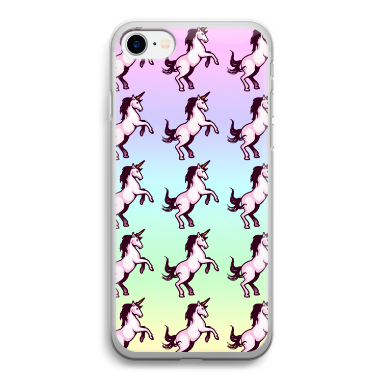 Musketon Unicorn: iPhone SE 2020 Transparant Hoesje