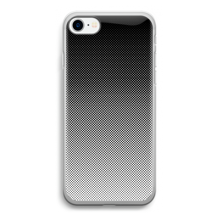 Musketon Halftone: iPhone SE 2020 Transparant Hoesje