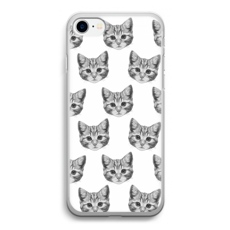 Kitten: iPhone SE 2020 Transparant Hoesje