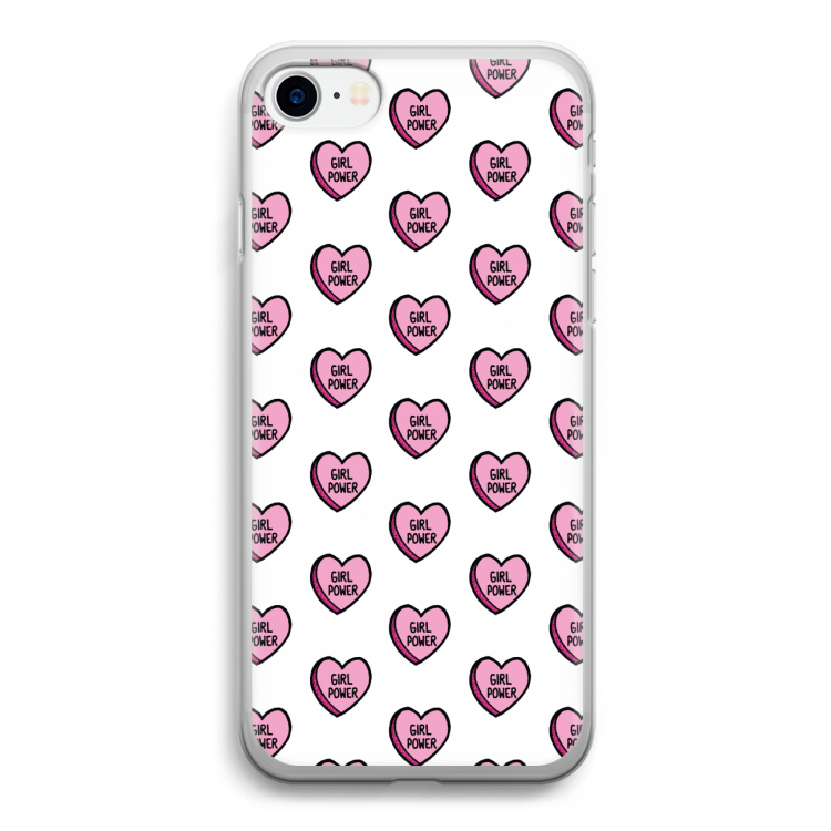 GIRL POWER: iPhone SE 2020 Transparant Hoesje
