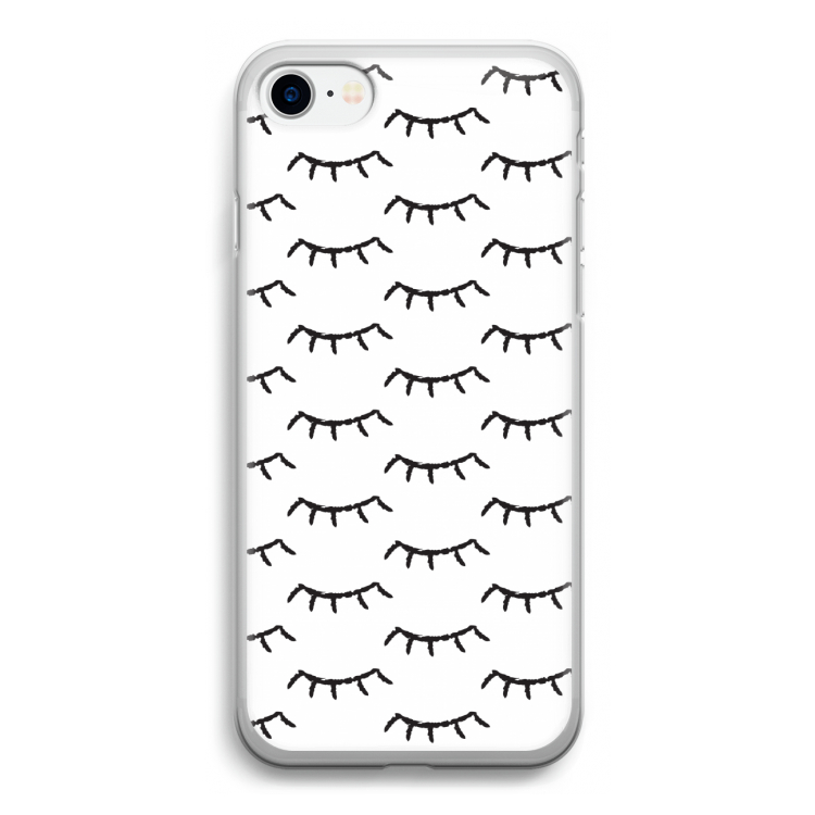 Wimpers: iPhone SE 2020 Transparant Hoesje