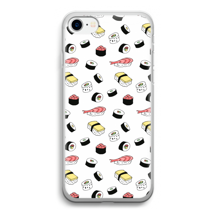 Sushi time: iPhone SE 2020 Transparant Hoesje