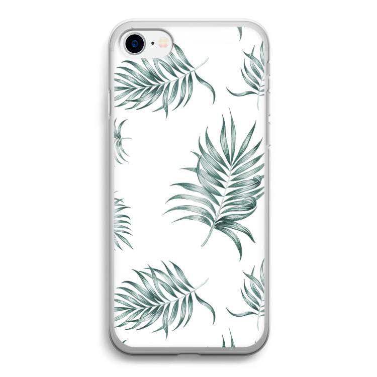 Simple leaves: iPhone SE 2020 Transparant Hoesje