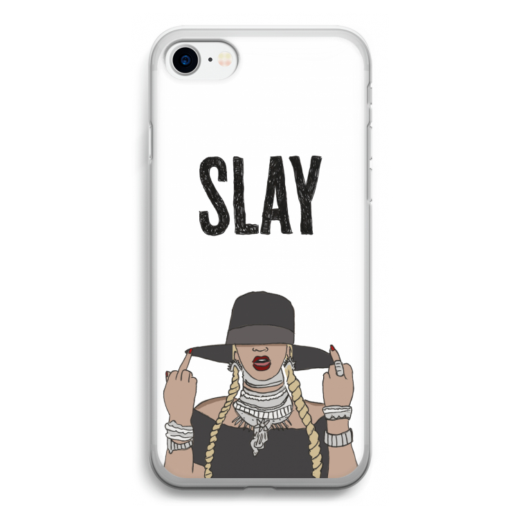 Slay All Day: iPhone SE 2020 Transparant Hoesje