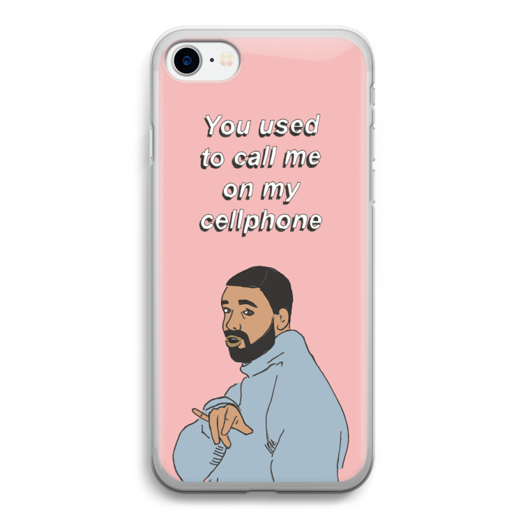 Hotline bling: iPhone SE 2020 Transparant Hoesje