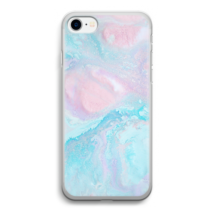 Fantasie pastel: iPhone SE 2020 Transparant Hoesje