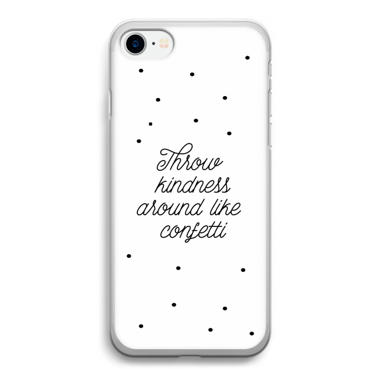 Confetti: iPhone SE 2020 Transparant Hoesje