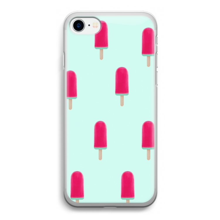 Waterijsje: iPhone SE 2020 Transparant Hoesje