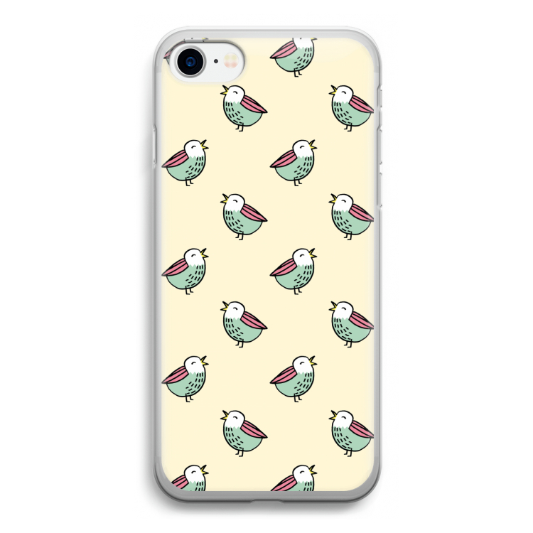 Vogeltjes: iPhone SE 2020 Transparant Hoesje