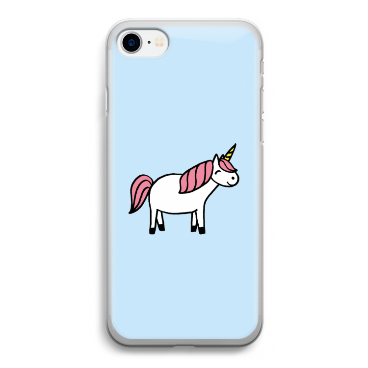 Eenhoorn: iPhone SE 2020 Transparant Hoesje