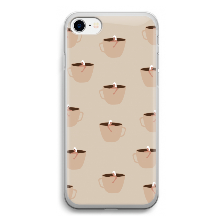 Morning coffee: iPhone SE 2020 Transparant Hoesje