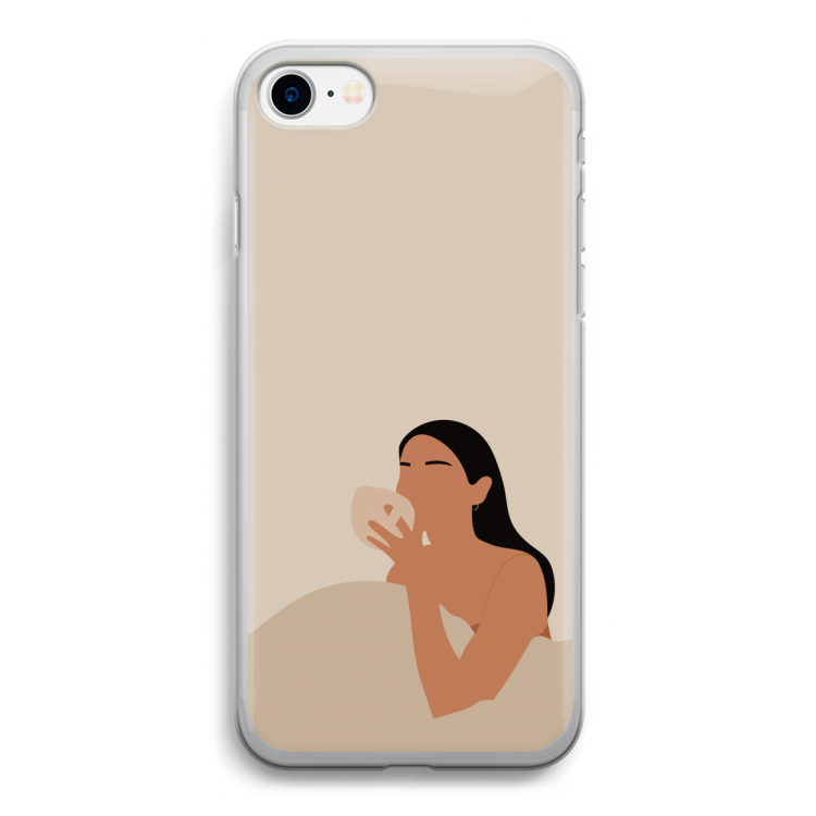 Fresh coffee: iPhone SE 2020 Transparant Hoesje