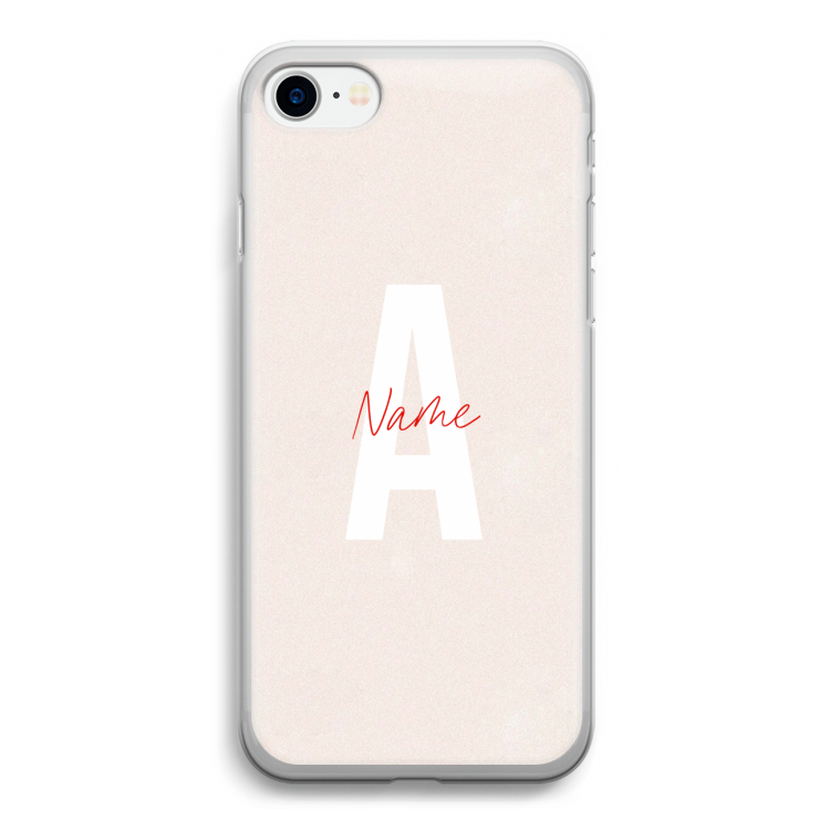 Strawberry Milkshake: iPhone SE 2020 Transparant Hoesje