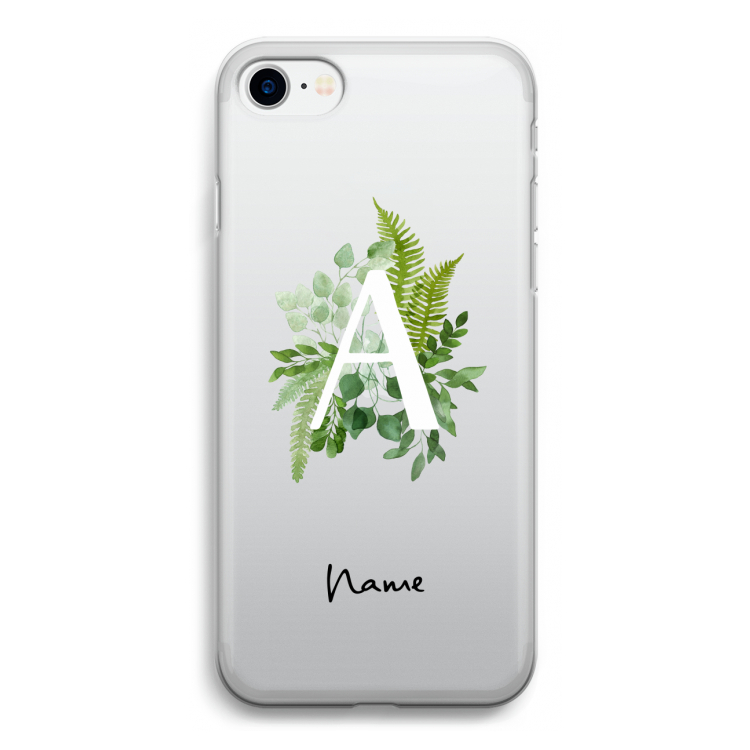 Green Brush: iPhone SE 2020 Transparant Hoesje