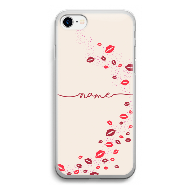 Kusjes: iPhone SE 2020 Transparant Hoesje