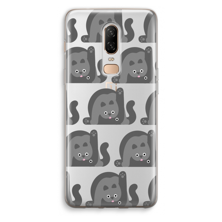 Cats: OnePlus 6 Transparant Hoesje