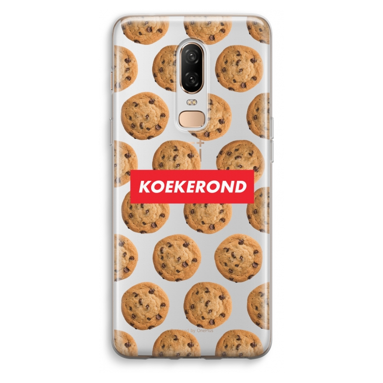 Koekerond: OnePlus 6 Transparant Hoesje