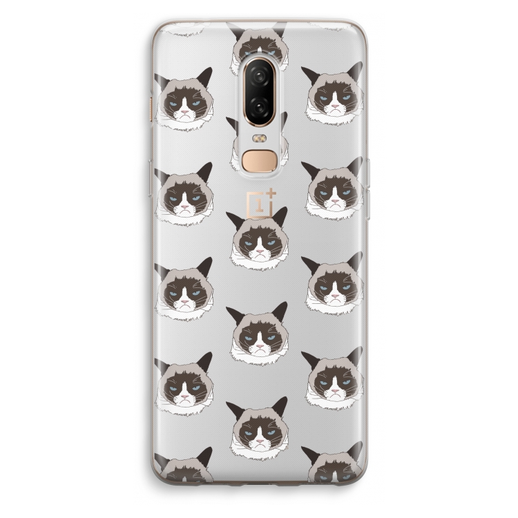 It's a Purrr Case: OnePlus 6 Transparant Hoesje