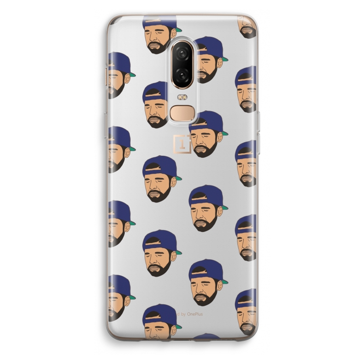 Drake Away: OnePlus 6 Transparant Hoesje