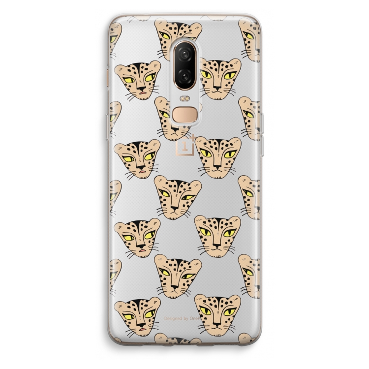 Tijger: OnePlus 6 Transparant Hoesje