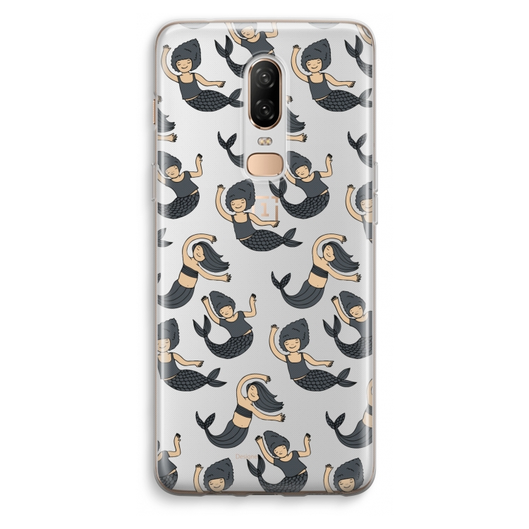 Zeemeermin: OnePlus 6 Transparant Hoesje