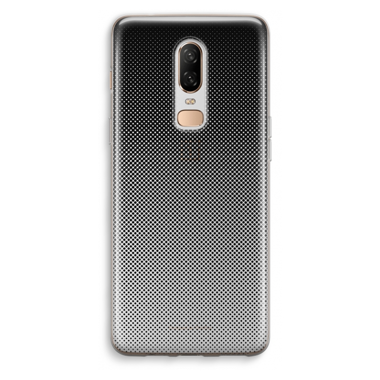 Musketon Halftone: OnePlus 6 Transparant Hoesje