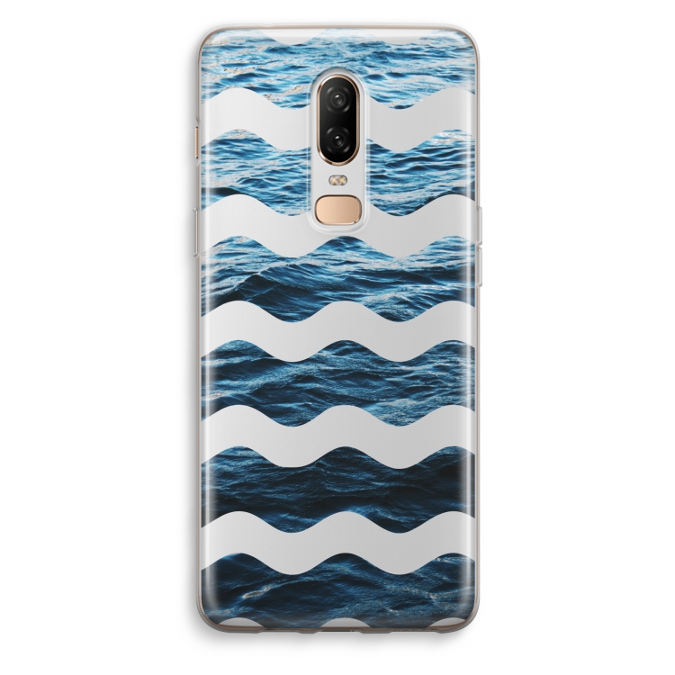 Oceaan: OnePlus 6 Transparant Hoesje