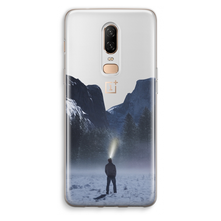 Wanderlust: OnePlus 6 Transparant Hoesje