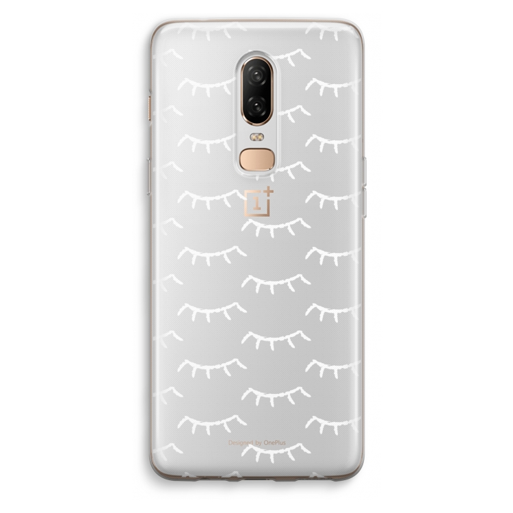 Wimpers: OnePlus 6 Transparant Hoesje