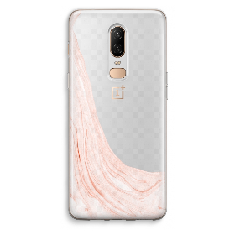 Peach bath: OnePlus 6 Transparant Hoesje