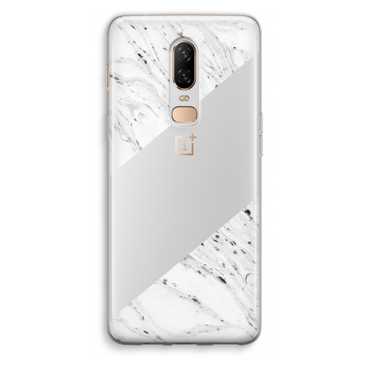 Biggest stripe: OnePlus 6 Transparant Hoesje