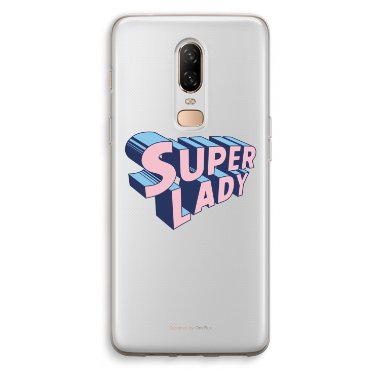 Superlady: OnePlus 6 Transparant Hoesje