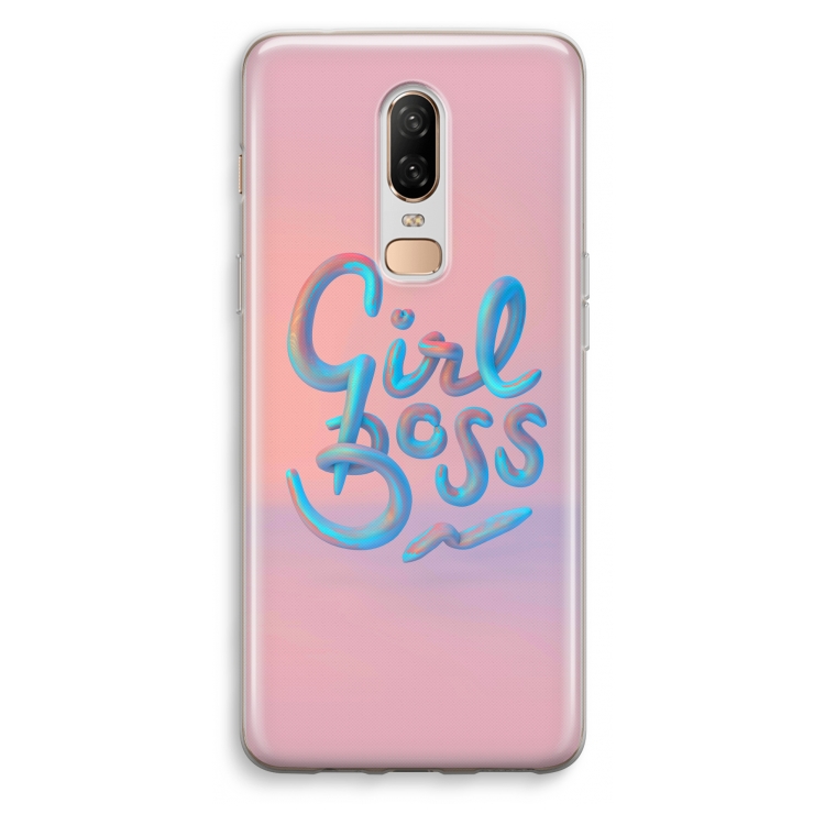 Girl boss: OnePlus 6 Transparant Hoesje