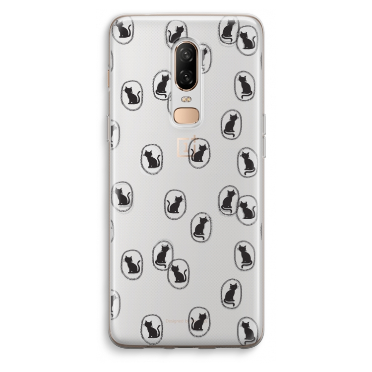 Miauw: OnePlus 6 Transparant Hoesje