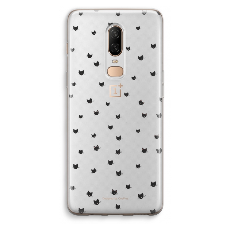 Kleine kattenkopjes: OnePlus 6 Transparant Hoesje