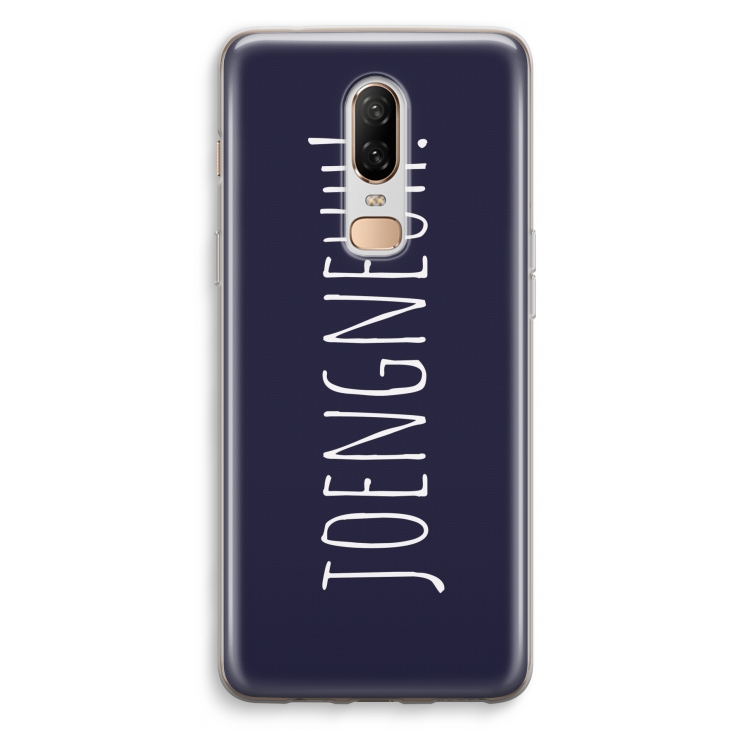 Joengneuh!: OnePlus 6 Transparant Hoesje