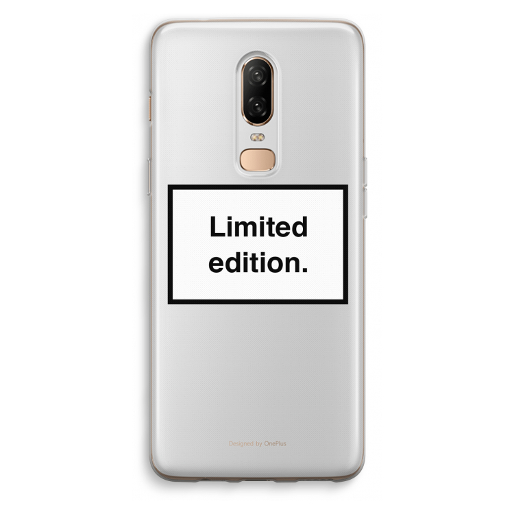Limited edition: OnePlus 6 Transparant Hoesje