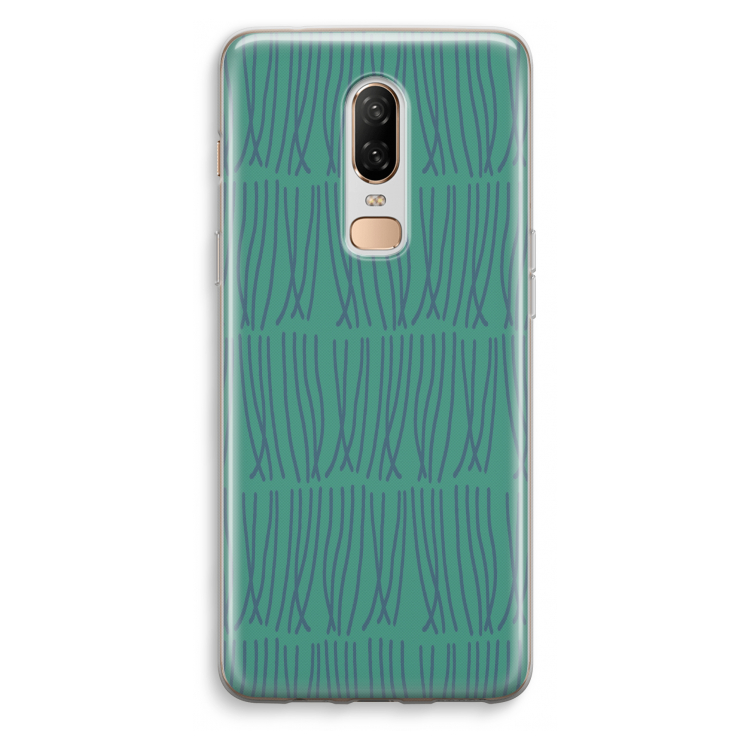 Swirls: OnePlus 6 Transparant Hoesje