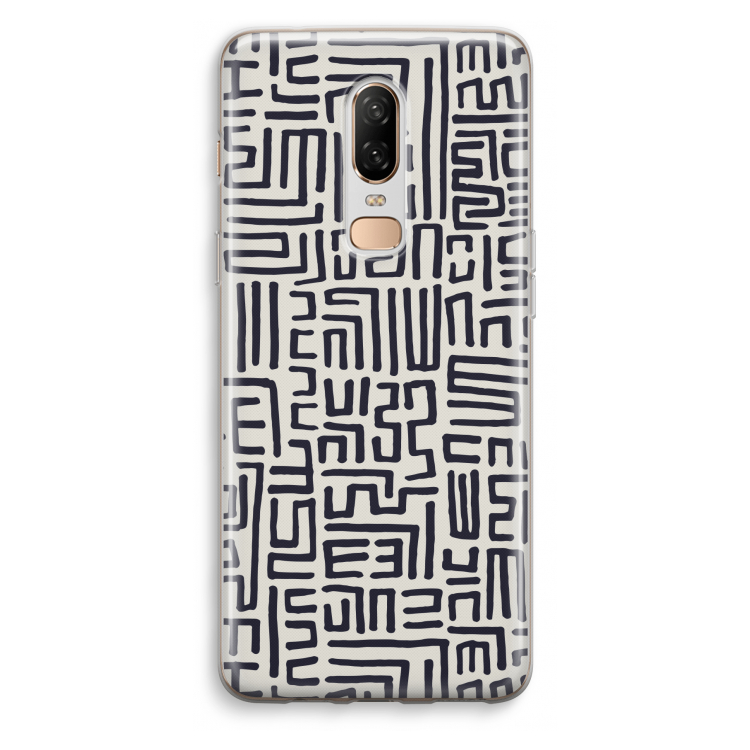 Moroccan Print: OnePlus 6 Transparant Hoesje